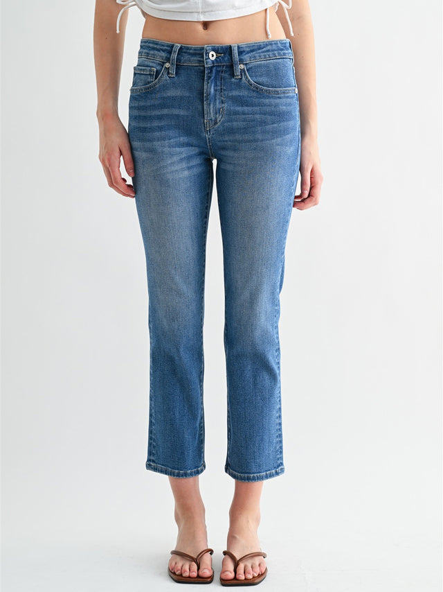 Women's Mid-Rise Straight Crop Jean