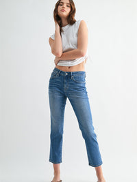 Women's Mid-Rise Straight Crop Jean