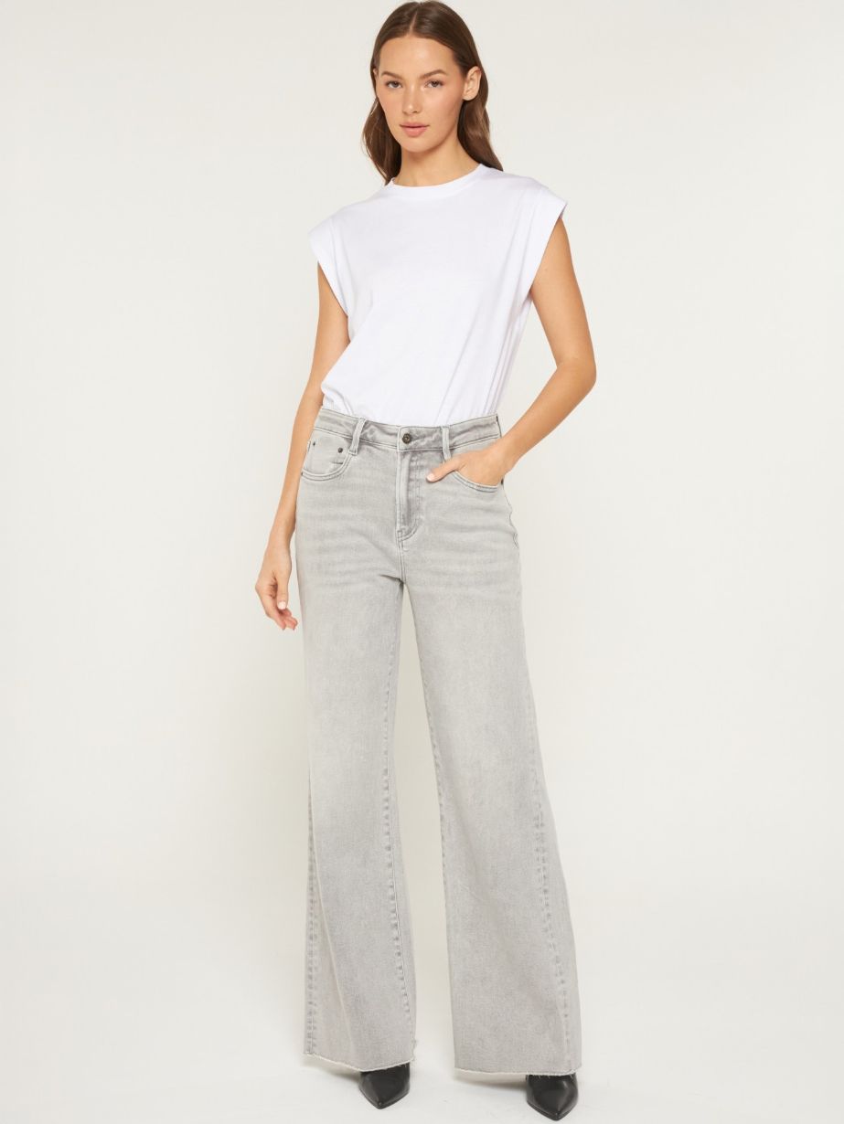 Women's Platinum High Rise Wide Leg Jean