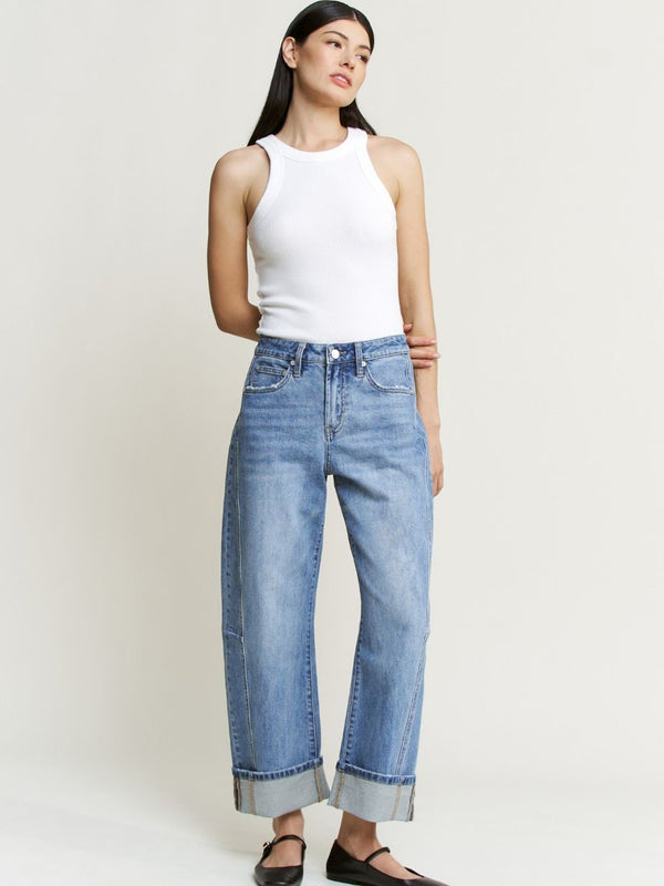 Women's Barrel Cuff Jean