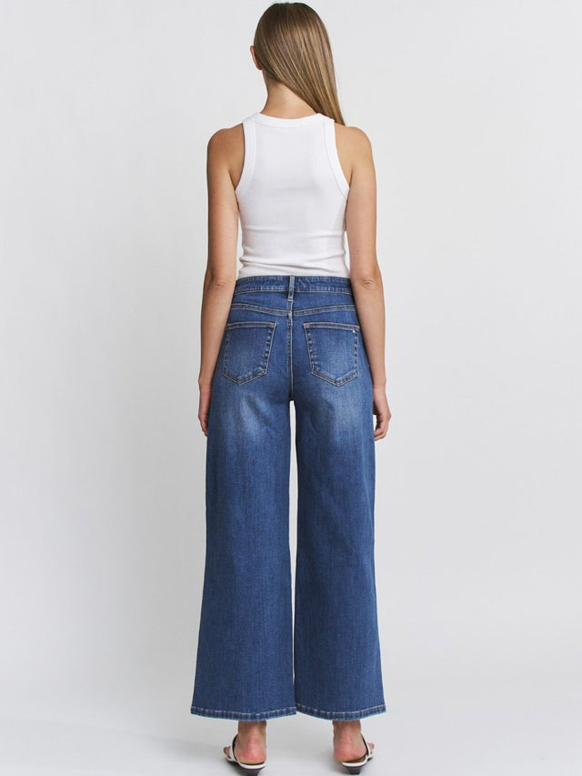 Women's High-Rise Wide Ankle Jean