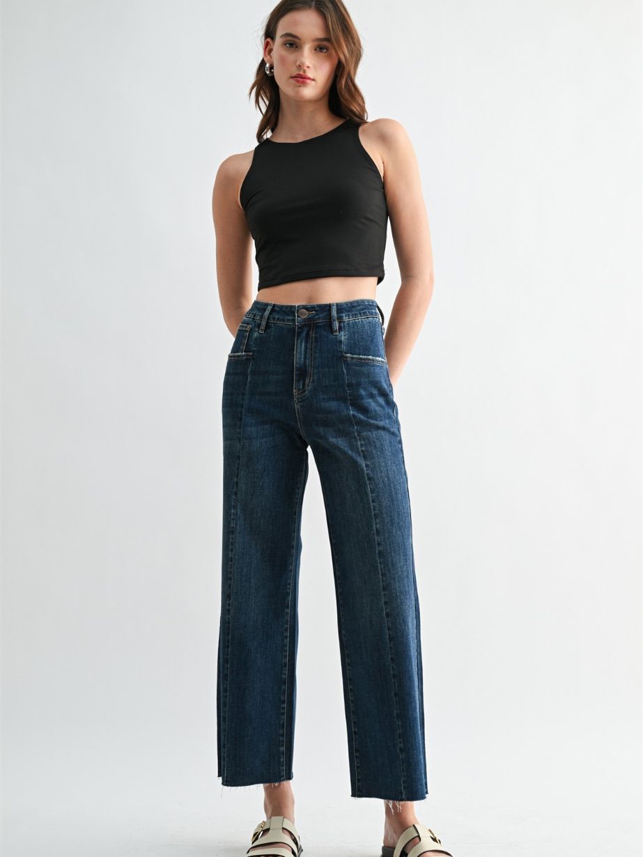 Women's Wide Leg Ankle Jean