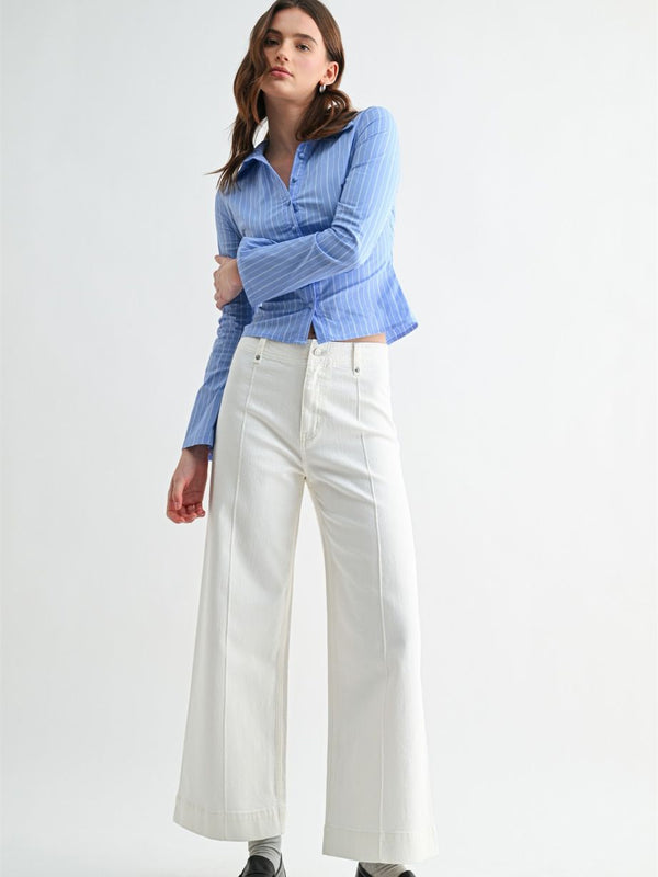 Women's Wide Leg Ankle Jean