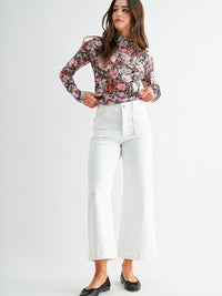 Women's High-Rise Wide Crop Jean