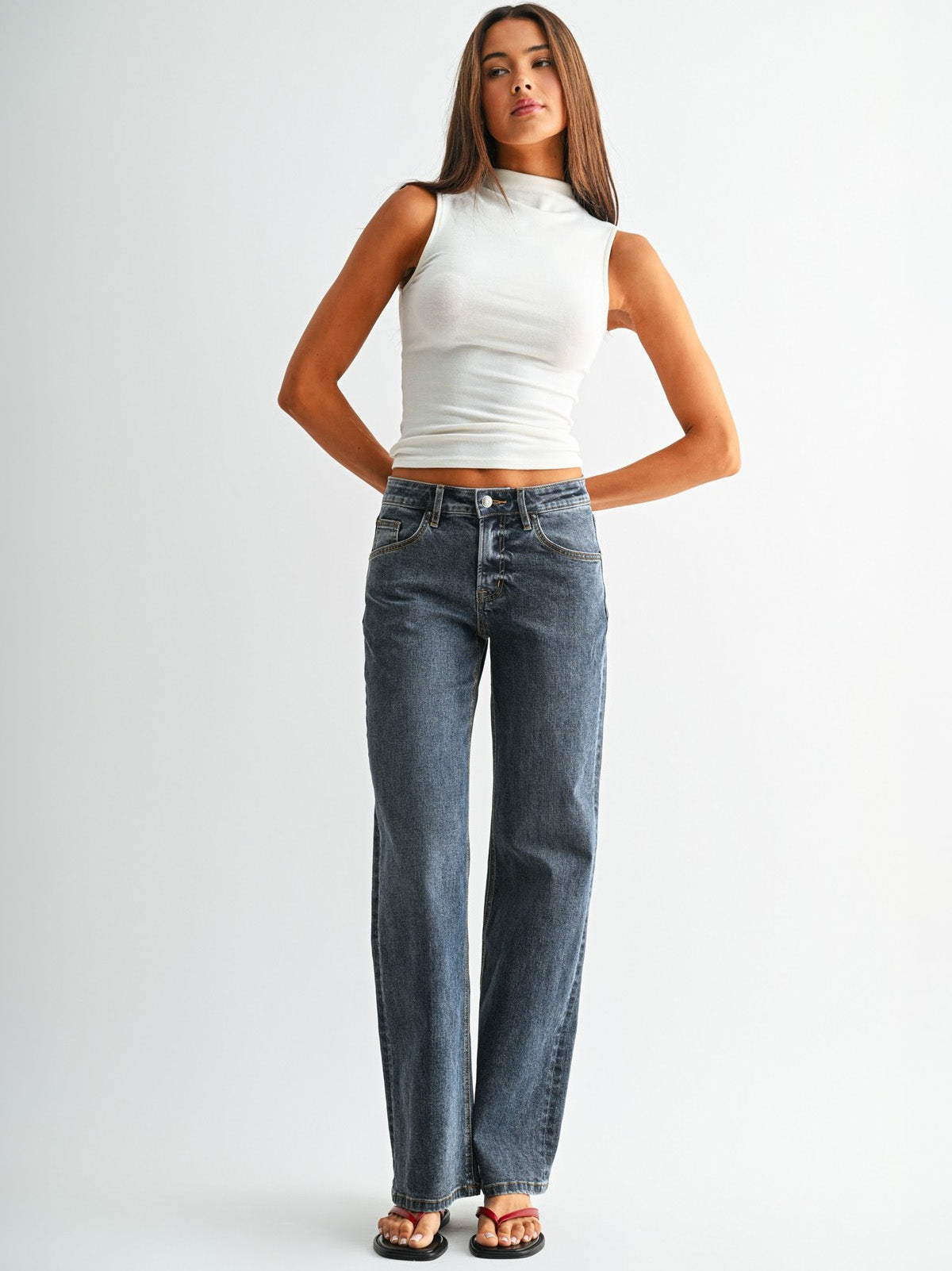 Women's Mid Rise Bunker Jean