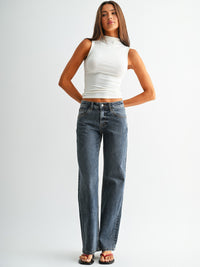 Women's Mid Rise Bunker Jean