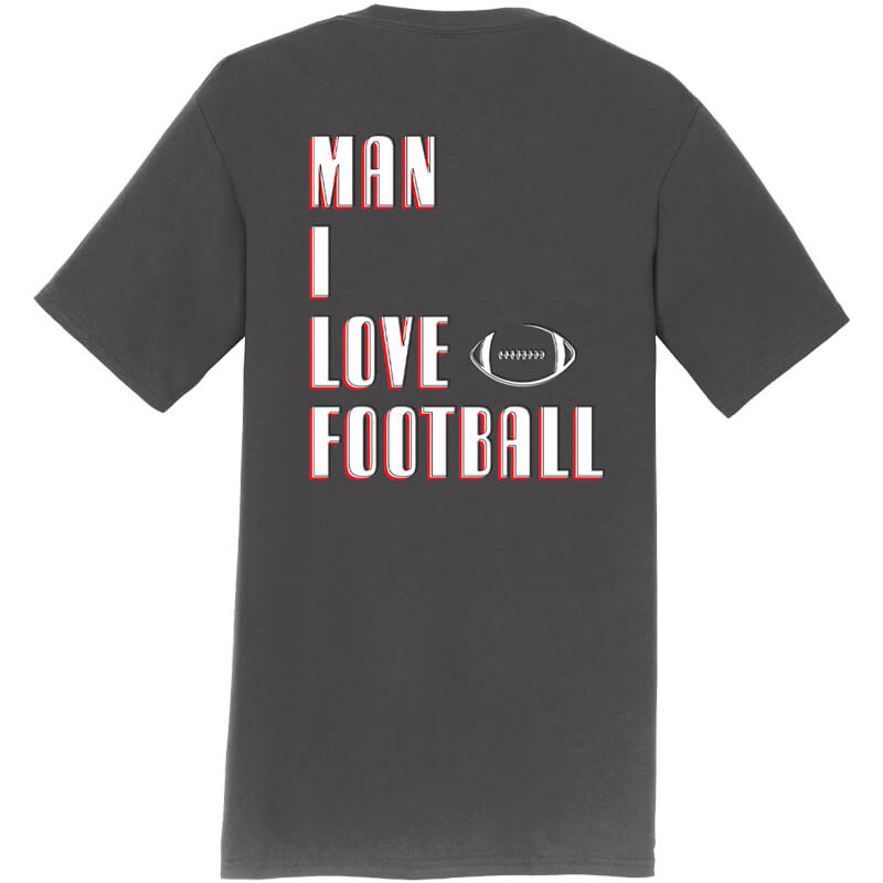 Adult QuarterFour Man I Love Football S/S Tee