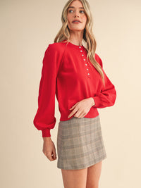 Women's Henley Sweater