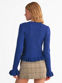 Women's Ruffle Hem Cardigan