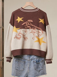 Women's Western Patch Cardigan
