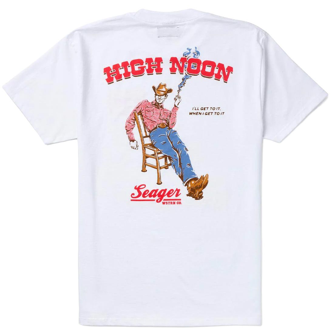 Men's Seager High Noon S/S White Tee
