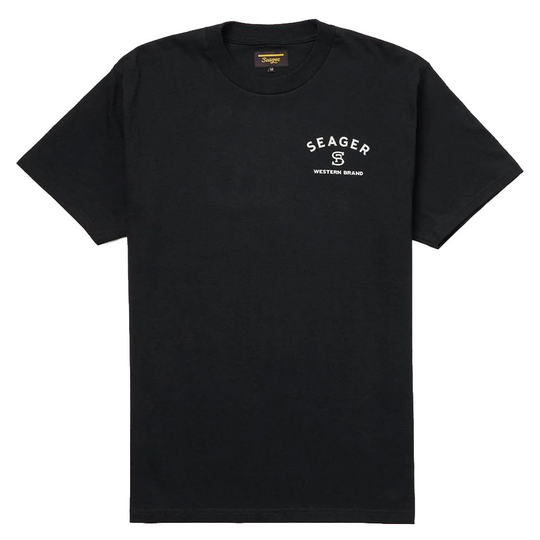 Men's Seager Branded S/S Black Tee