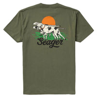 Men's Seager Pointer S/S Surplus Green Tee