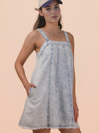 Women's Tie Back Denim Mini