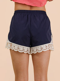 Women's Lace Trim Shorts