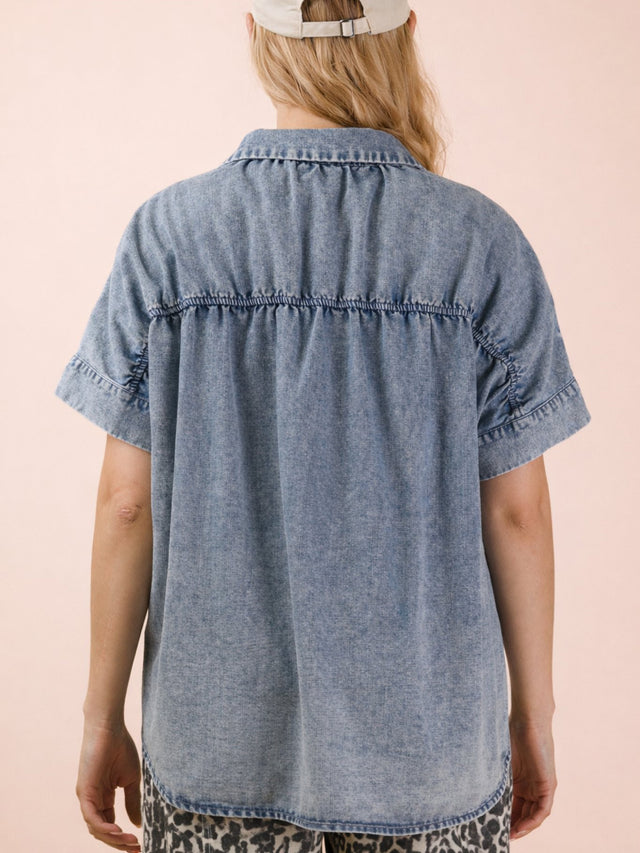 Women's Chambray Shirt Top