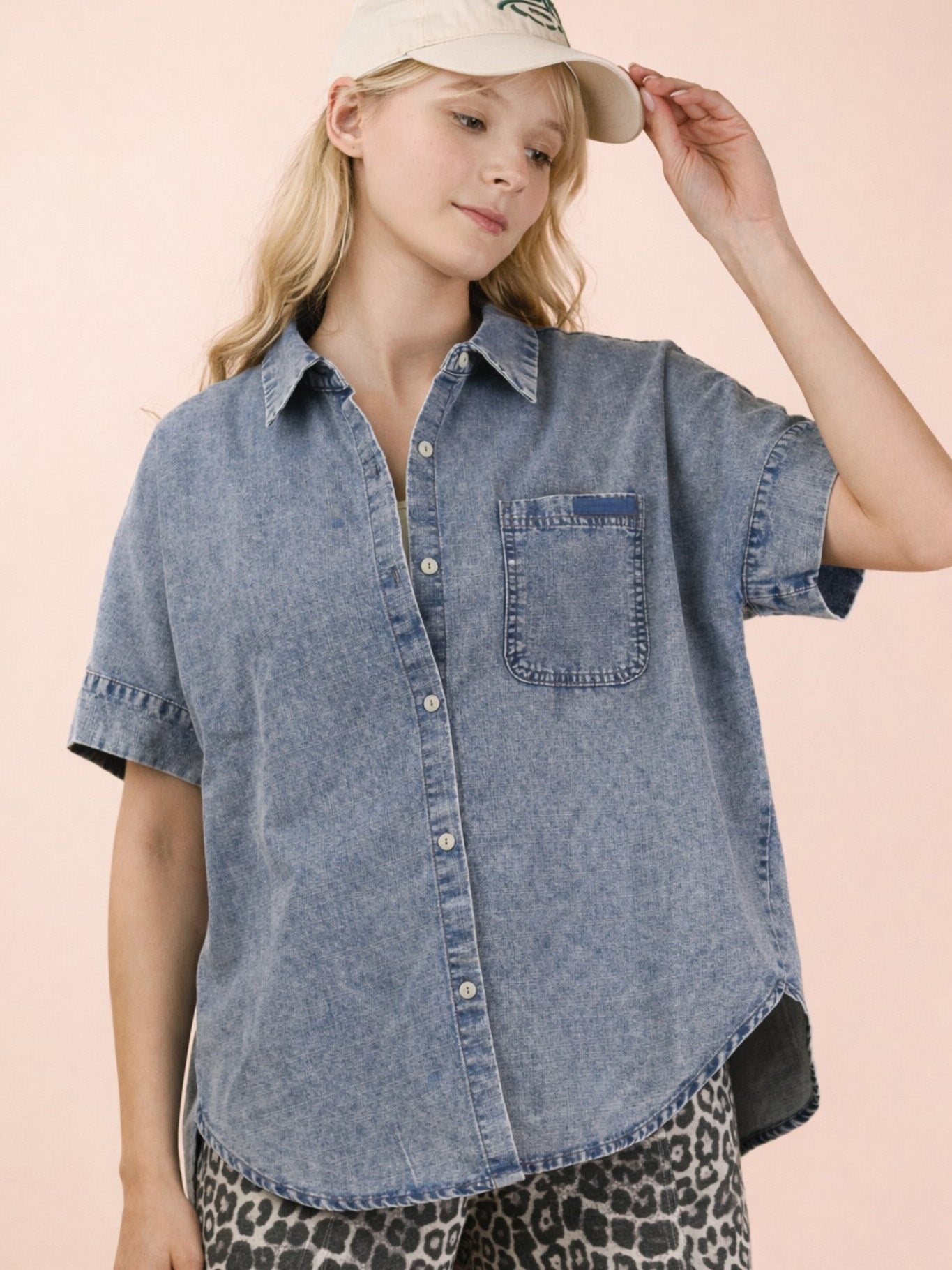 Women's Chambray Shirt Top