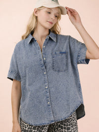 Women's Chambray Shirt Top