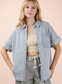 Women's Chambray Shirt Top
