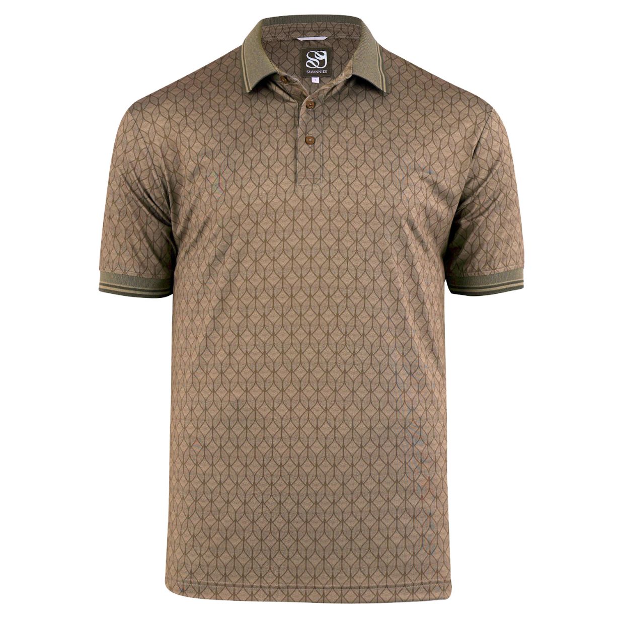 Men's Swannies Black Swan Cloak Polo