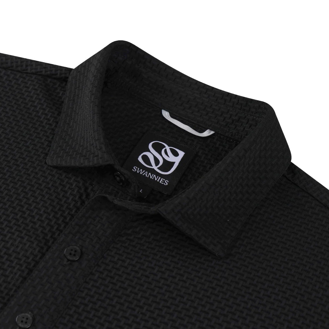 Men's Swannies Black Swan Luxe Polo