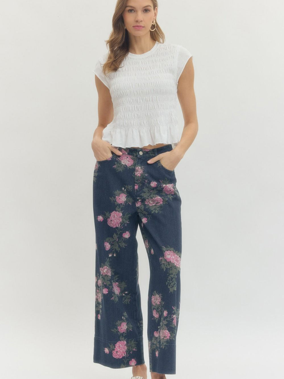 Women's Floral Denim