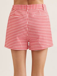 Women's Pansy Check Short