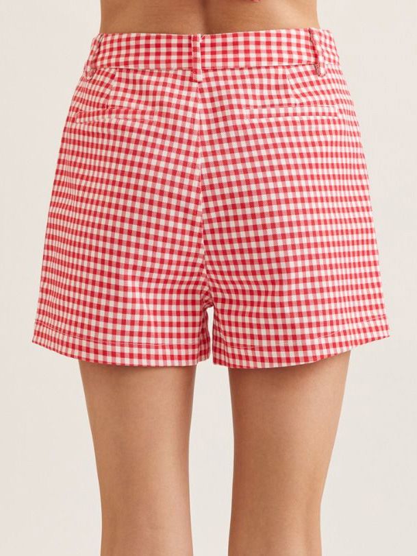 Women's Pansy Check Short