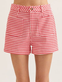 Women's Pansy Check Short