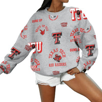 Women's Gameday Couture Texas Tech Always on Repeat Fleece Crew