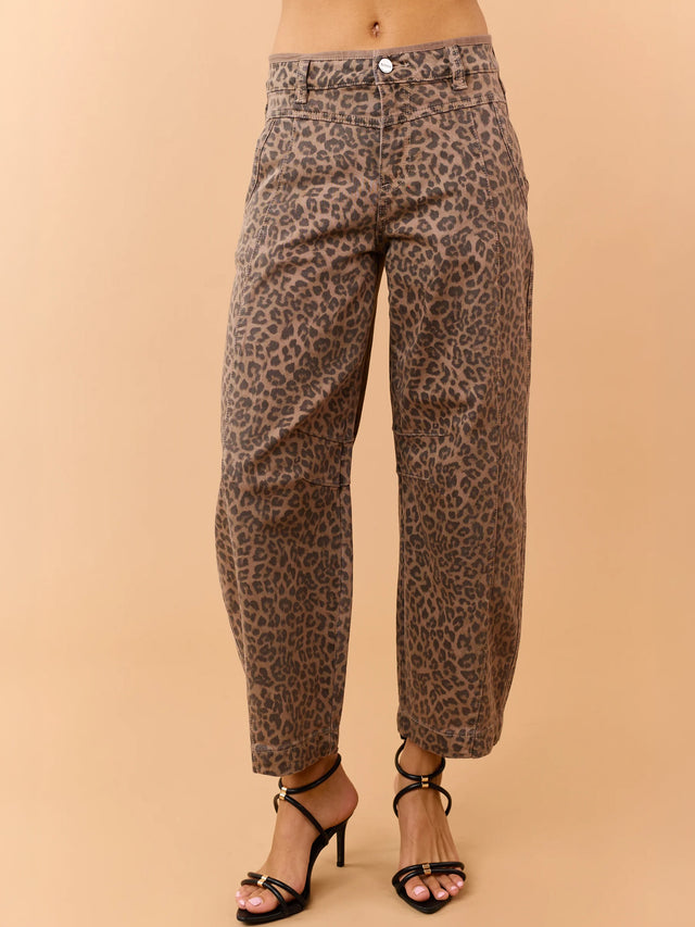 Women's Barrel Leopard Pant