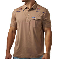 Men's Burlebo Snap Pearl Performance Polo