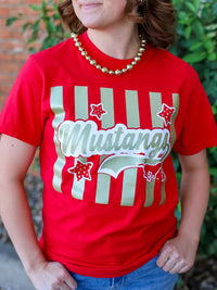 Women's QuarterFour Mustangs Spirit S/S Tee