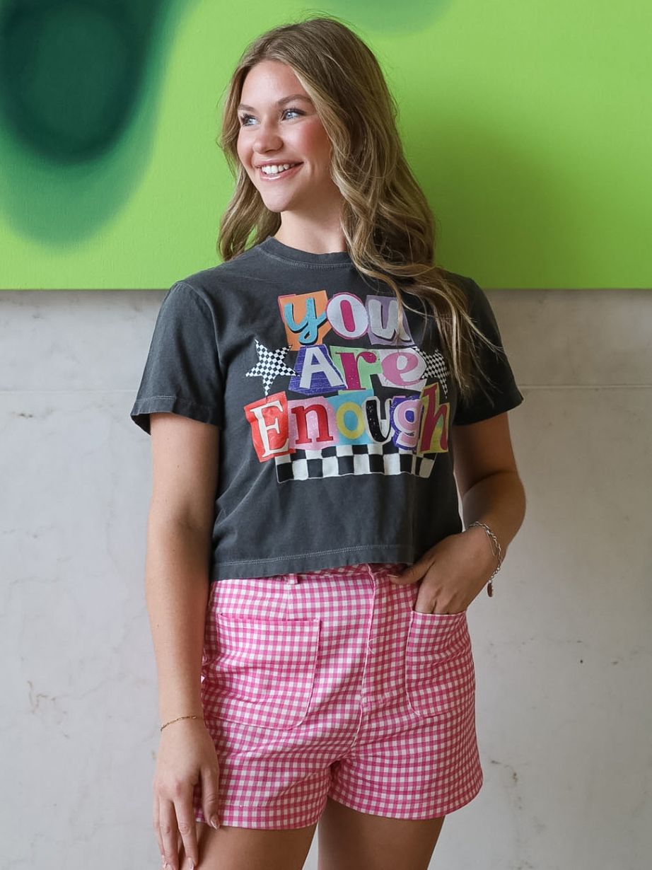 Women's You Are Enough Crop Tee