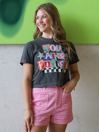 Women's You Are Enough Crop Tee