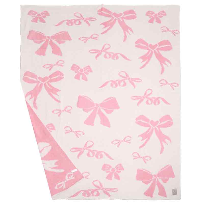 Mixed Bows Reversible Throw Blanket