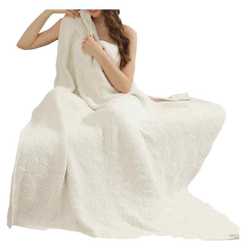 Solid Knit Throw Blanket