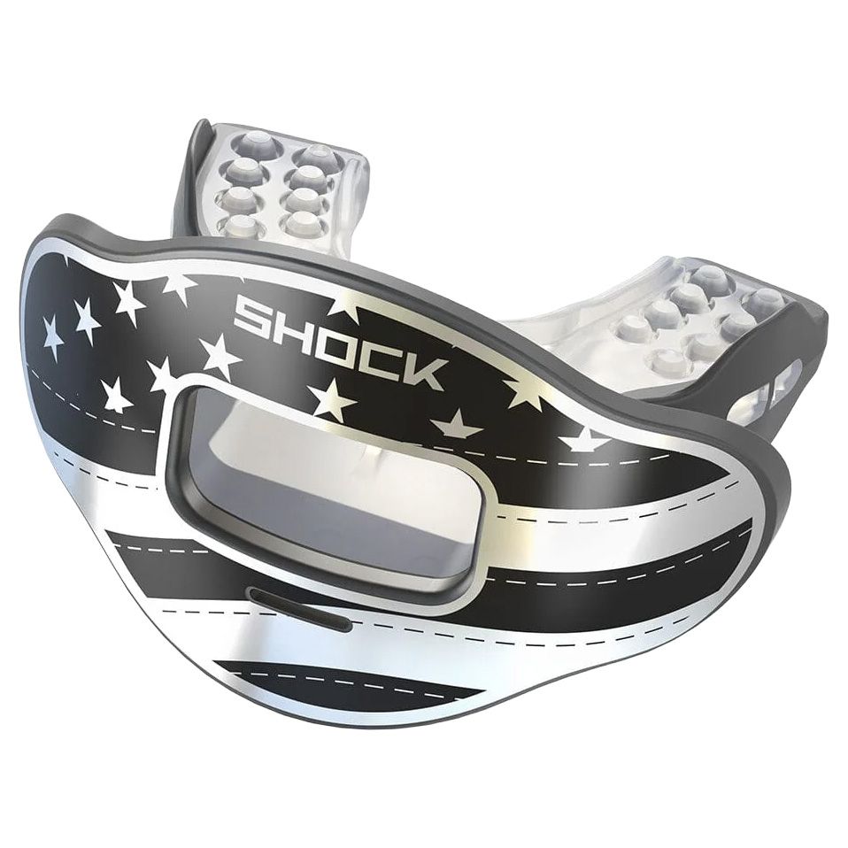 Adult Shock Doctor Air Max Air Flow Chrome Mouthguard