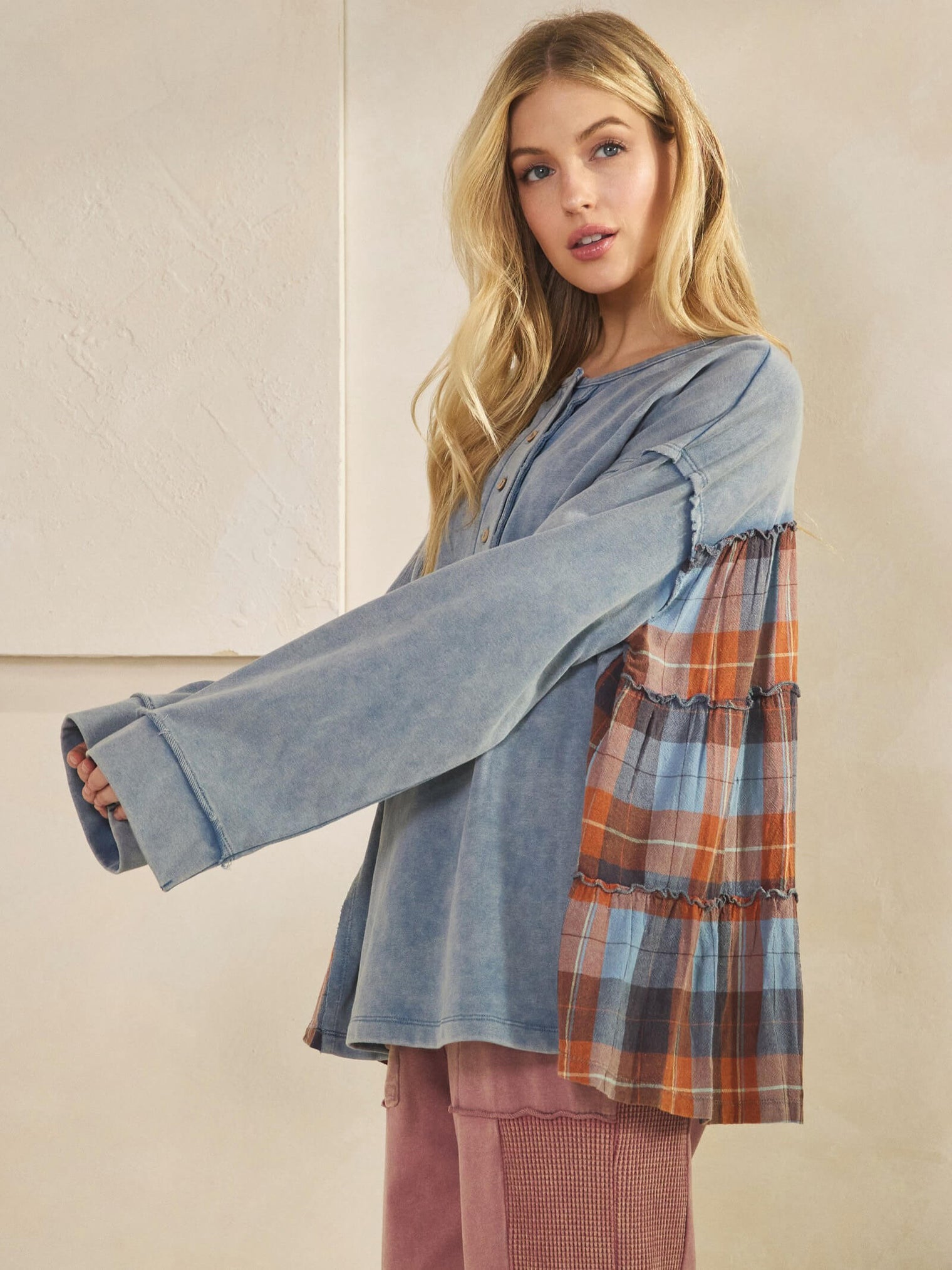 Women's Rustic Plaid Top