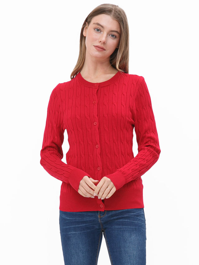 Women's Cable Knit Cardigan