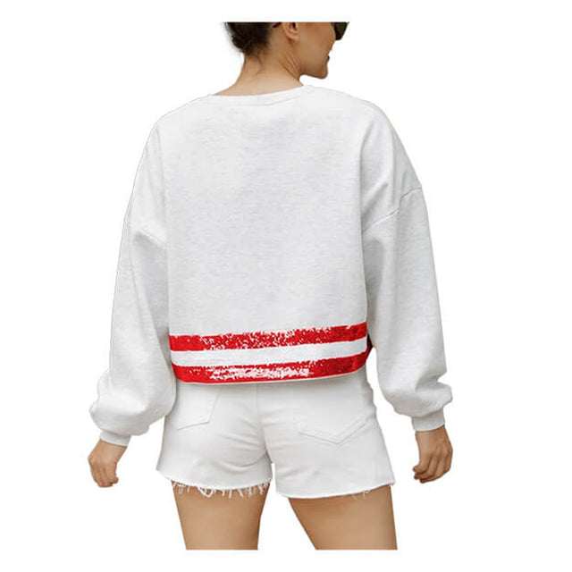 Women's Gameday Couture Texas Tech Victory Vibes Crop Sweatshirt