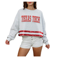 Women's Gameday Couture Texas Tech Victory Vibes Crop Sweatshirt