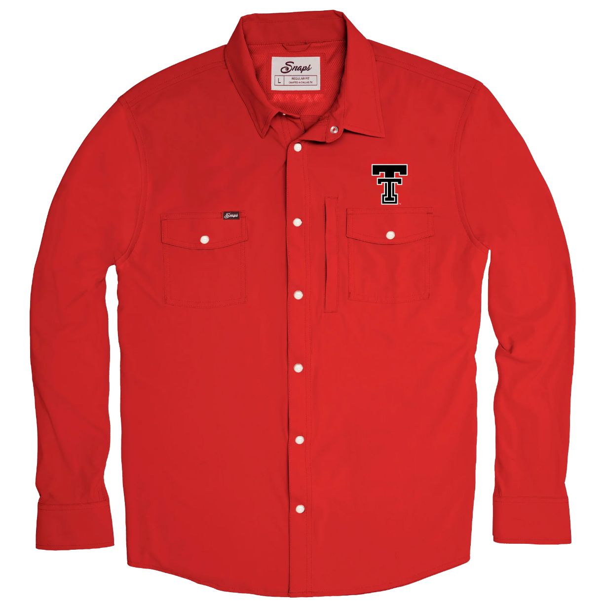 Men's Snaps Texas Tech Tailgater L/S Shirt