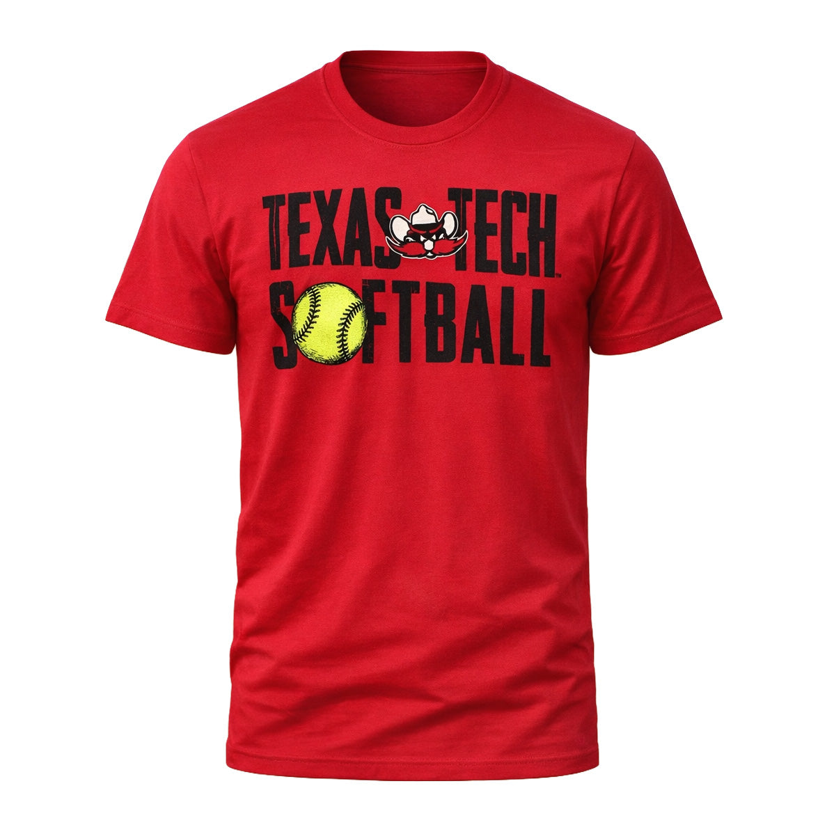 Adult QuarterFour Texas Tech Raider Red Softball S/S Tee