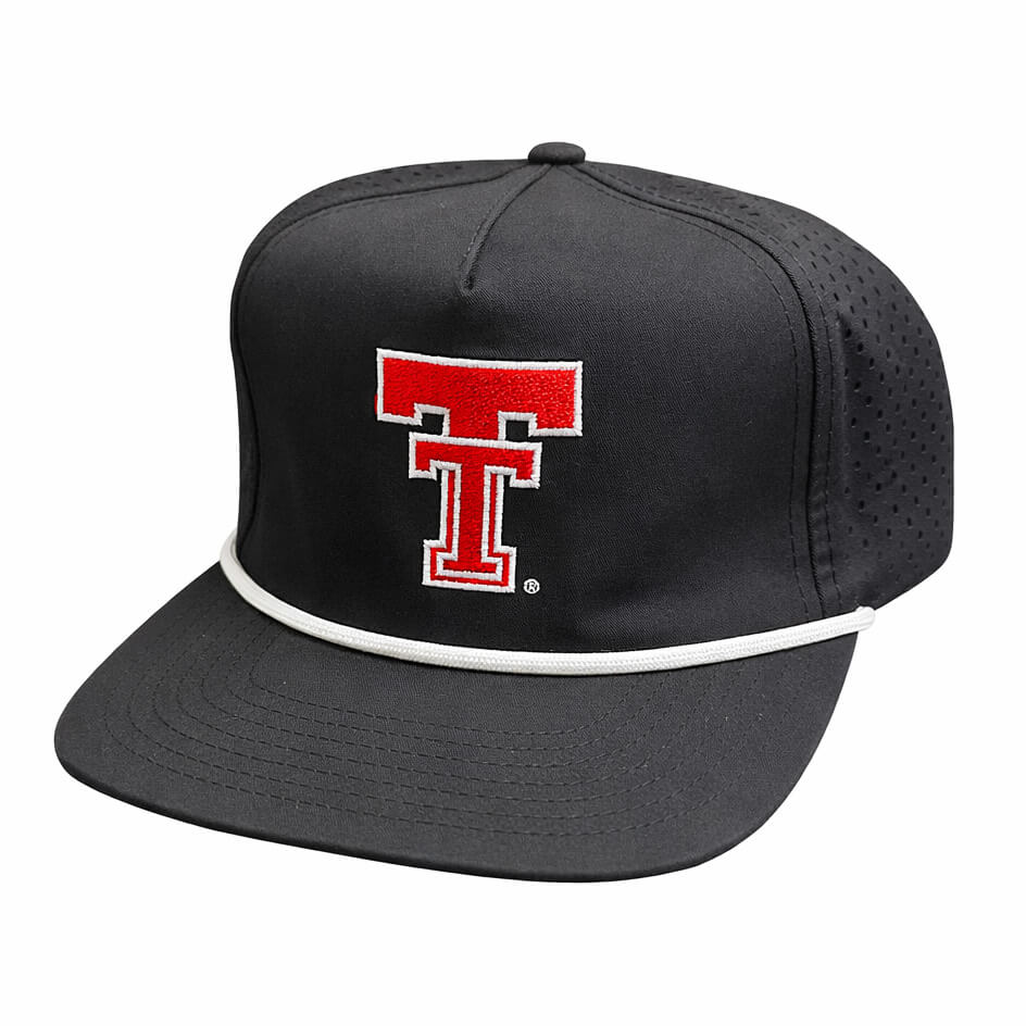 Adult QuarterFour Texas Tech Vault Double T Rope Cap