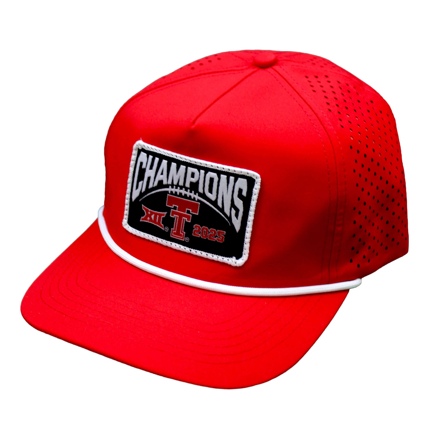 Adult QuarterFour Texas Tech Big 12 Champions Rope Cap