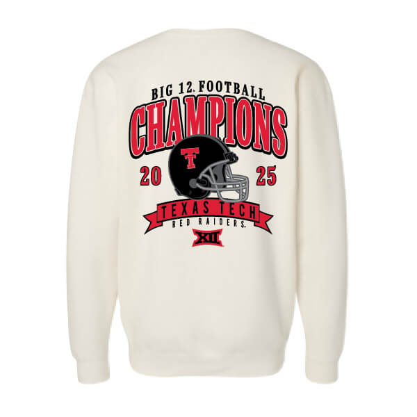 Adult QuarterFour Texas Tech Big 12 Champions Crewneck