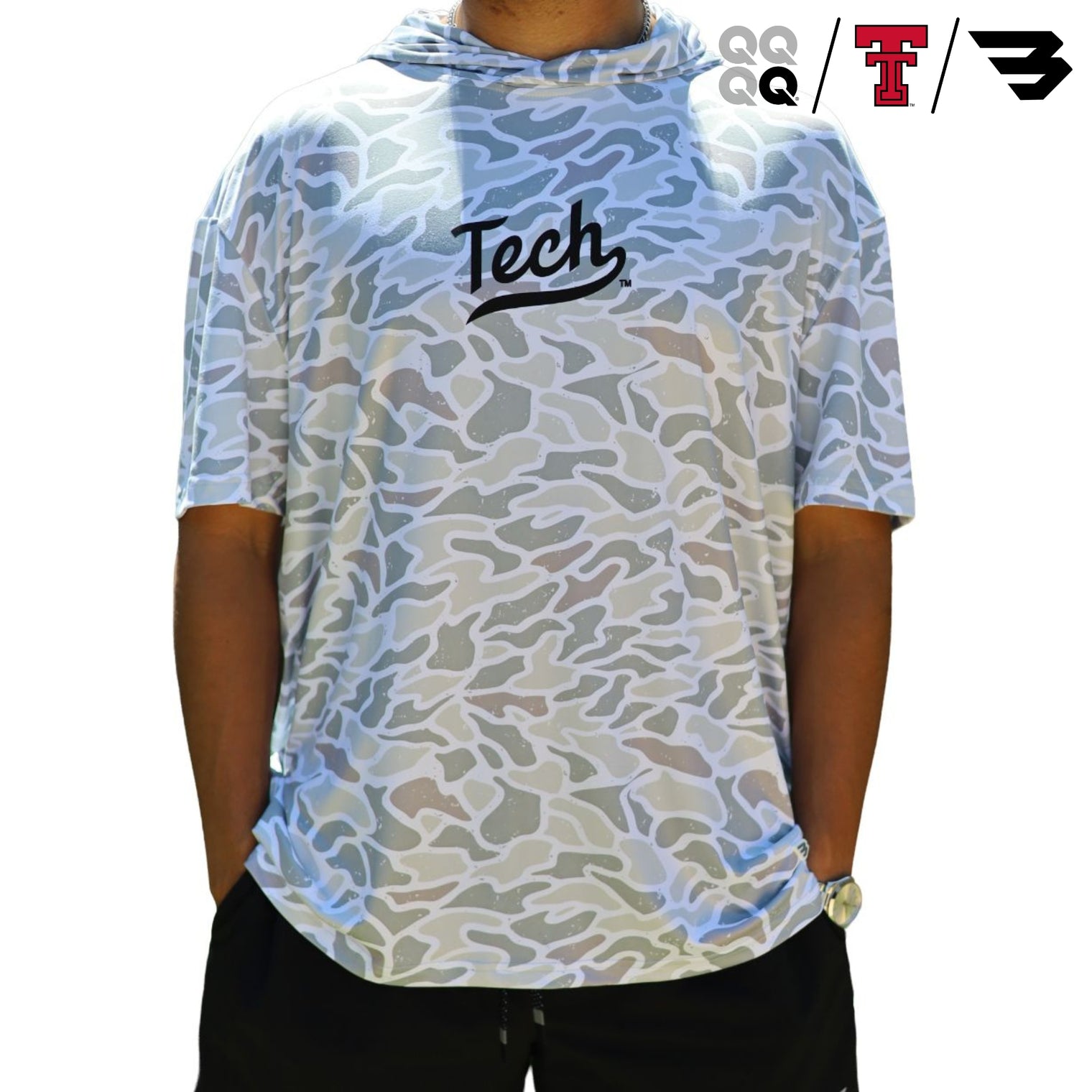 Men's QuarterFour x TTU x Burlebo Script S/S Hoodie
