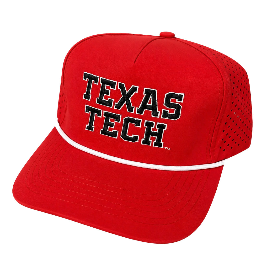 Adult QuarterFour Texas Tech Stacked Agua Cap