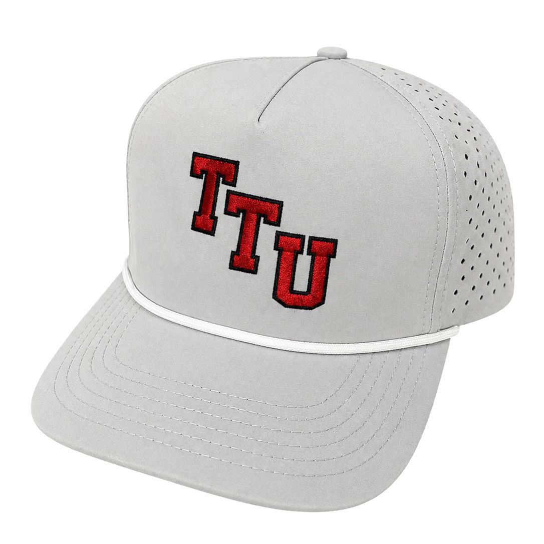 Adult QuarterFour Texas Tech Classic Stacked Agua Cap